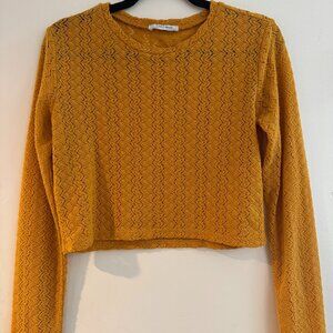 Zara Knit Long-Sleeved Shirt